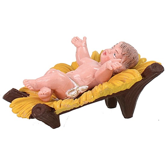 Natividad conjunto 3 piezas serie color 12 cm en pvc