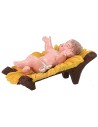 Natividad conjunto 3 piezas serie color 12 cm en pvc Mundo Pesebres
