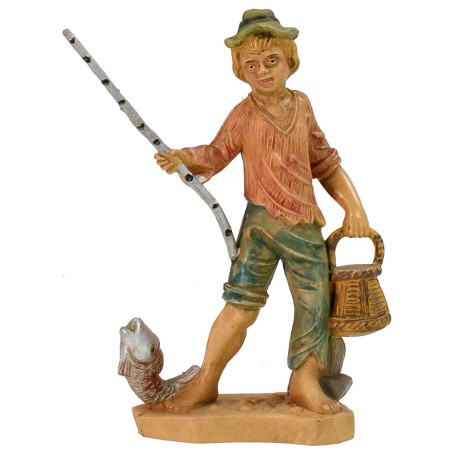 Pescador lux 12 cm en pvc Mundo Pesebres