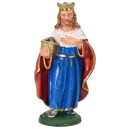 Conjunto de tres Reyes Magos serie color 12 cm en pvc