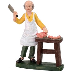 Macellaio color 12 cm in pvc Mondo Presepi