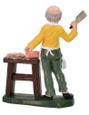Carnicero color 12 cm en PVC Mundo Pesebres