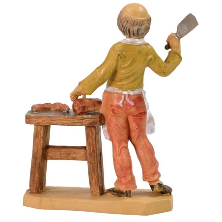 Carnicero lux 12 cm en PVC Mundo Pesebre