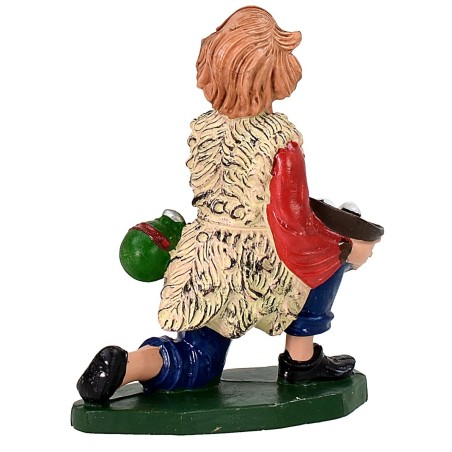 Pastor con regalos serie color 12 cm en PVC Mundo Pesebres