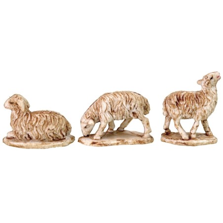 Conjunto de 6 ovejas para estatuas de 7 cm - Cod. W60 Mundo Pesebre