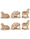 Set of 6 sheep for statues 7 cm- Cod. W60