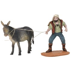 Muleteer with donkey series 10 cm Oliver