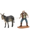 Muleteer with donkey series 10 cm Oliver