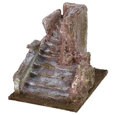 Escalera para belén de 12X9X10 cm de altura, belén, escalera, estatuas
