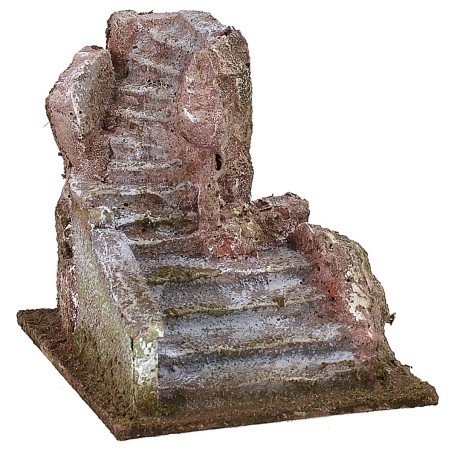 Scala per presepe cm 12X9X10h altezza, presepe, scala, statue