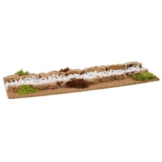 Strada bianca componibile per presepe cm 12x32x2 h 2
