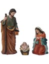 Natividad 3 figuras en resina h 80 cm resina, Jesús, cuna