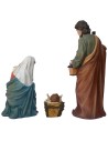 Natividad 3 figuras en resina h 80 cm resina, Jesús, cuna