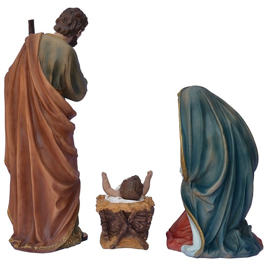 Set 11 personaggi con Natività in resina 60 cm giuseppe