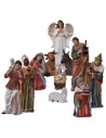 Set 11 personaggi con Natività in resina 60 cm Mondo Presepi