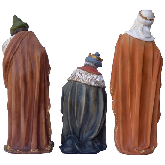 Set 11 personaggi con Natività in resina 60 cm