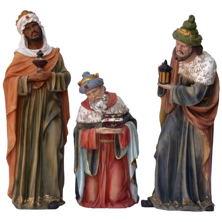 Set 11 personaggi con Natività in resina 60 cm giuseppe