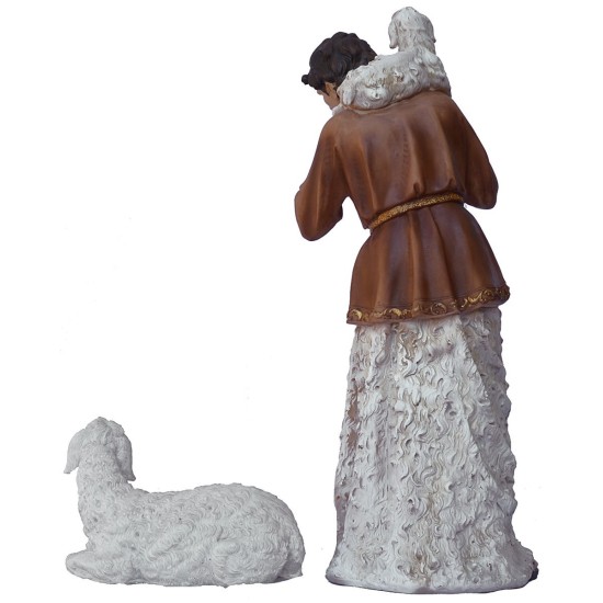 Set 11 personaggi con Natività in resina 60 cm