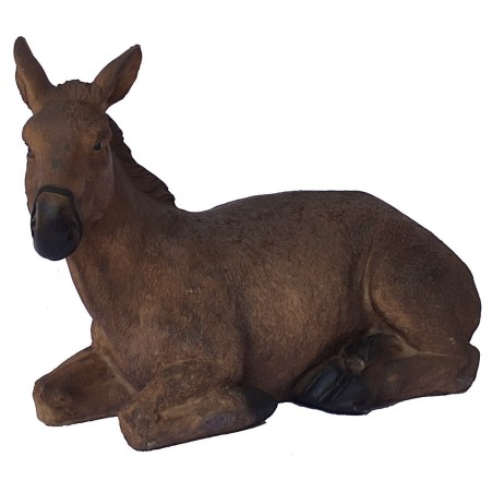 Conjunto de 11 estatuas con Natividad de 40 cm en resina ángel, resina