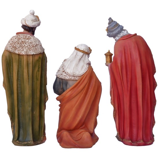 Conjunto de 11 estatuas con Natividad de 40 cm en resina