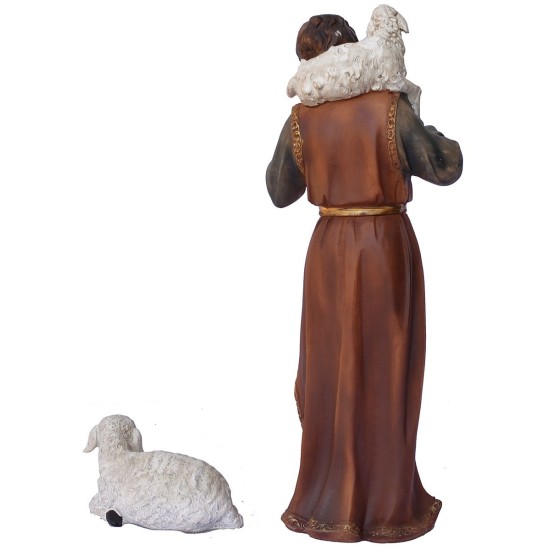 Conjunto de 11 estatuas con Natividad de 40 cm en resina