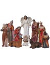 Conjunto de 11 estatuas con Natividad de 40 cm en resina