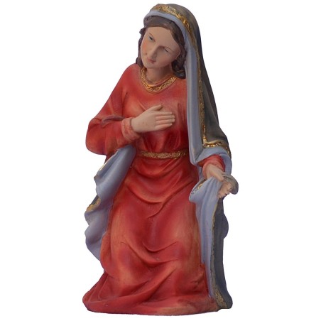 Conjunto de 11 estatuas con Natividad de 40 cm en resina ángel, resina