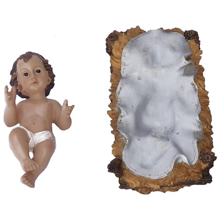 Set 11 statue con Natività 40 cm in resina