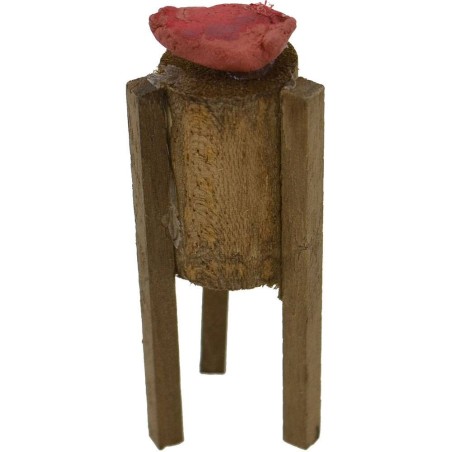 Ceppo macellaio in legno con carne h. 