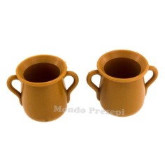 Juego de 2 ánforas de 2,5 cm Mundo Pesebre