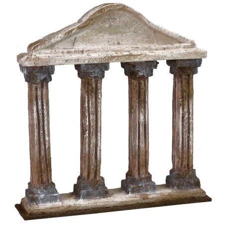 Colonnade with rounded triangular pediment 13X4x13.5 cm h
