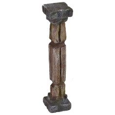 Column with vertical and horizontal grooves cm 3,5x3,5x18 h 2
