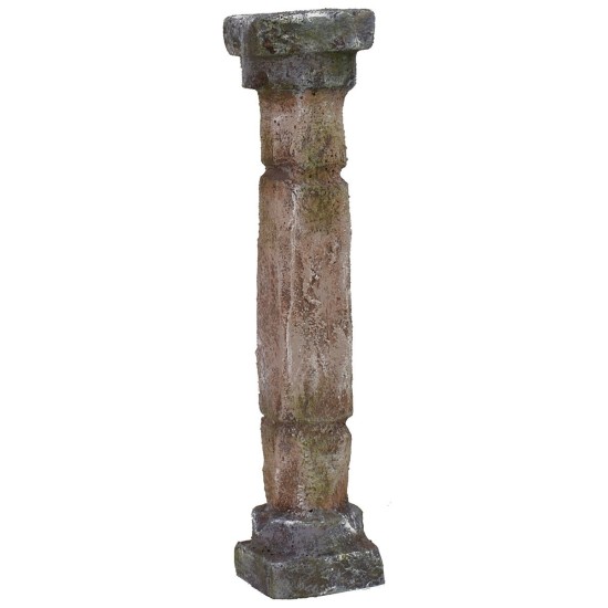 Columna dórica con dos incrustaciones de 2,5X2,5X9 cm h