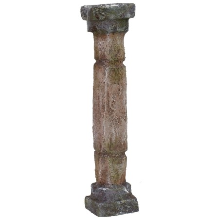 Columna dórica con dos incrustaciones de 2,5x2,5x9 cm h columna