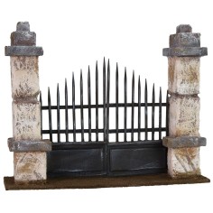 Cancello con colonne cm 29x7x23 h