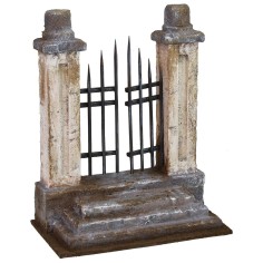 Puerta con escalera de 10,5X6X13,5 cm de altura, escalera. 2