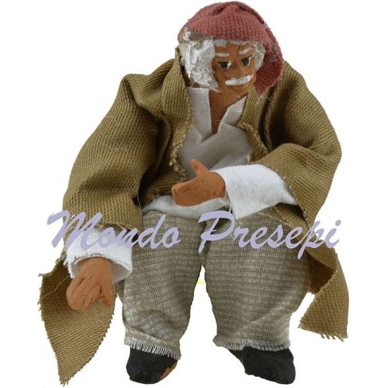 Uomo seduto serie 13-14 cm snodato