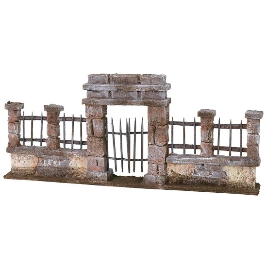 Cancello con ringhiera cm 29X3,5X12,5 h altezza, cancello