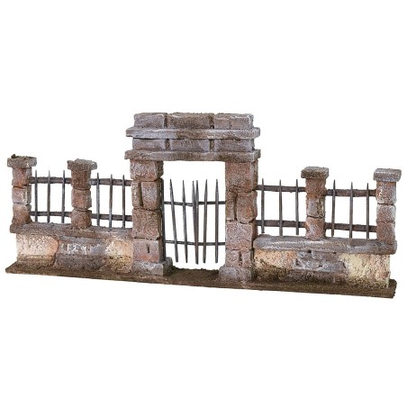 Cancello con ringhiera cm 29X3,5X12,5 h altezza, cancello