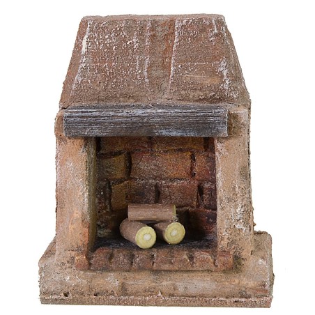 Camino con legna da ardere cm 10X4X12,5 h