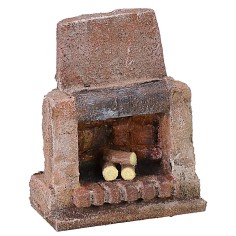 Camino con legna da ardere cm 6X3,5X7,5 h 2