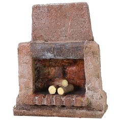 Camino con legna da ardere cm 6X3,5X7,5 h altezza, polistirene