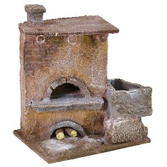 Forno per Presepe cm 12x10x15 h polistirene, presepe, statue