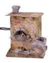 Forno effetto fuoco per Presepe cm 7,5x6,5x9,5 h altezza