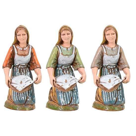 Lavandaia seduta serie 12 cm Landi Moranduzzo