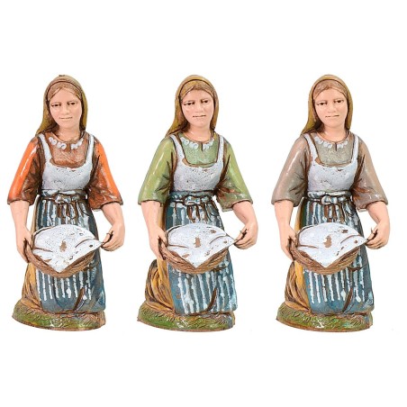 Lavandera sentada serie 12 cm Landi Moranduzzo Mundo Pesebre