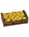 Cassetta in legno con limoni cm 6,3x3,7x2,5 h