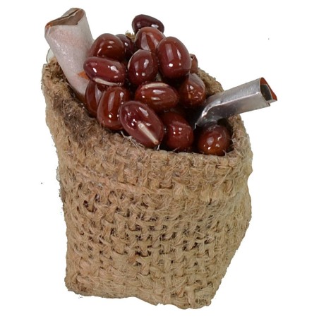 Sacco in juta con fagioli ø cm 4x6 h