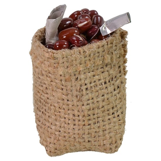 Sacco in juta con fagioli ø cm 4x6 h
