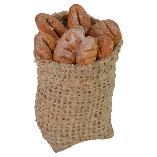 Sacco in juta con pane cm 6 h